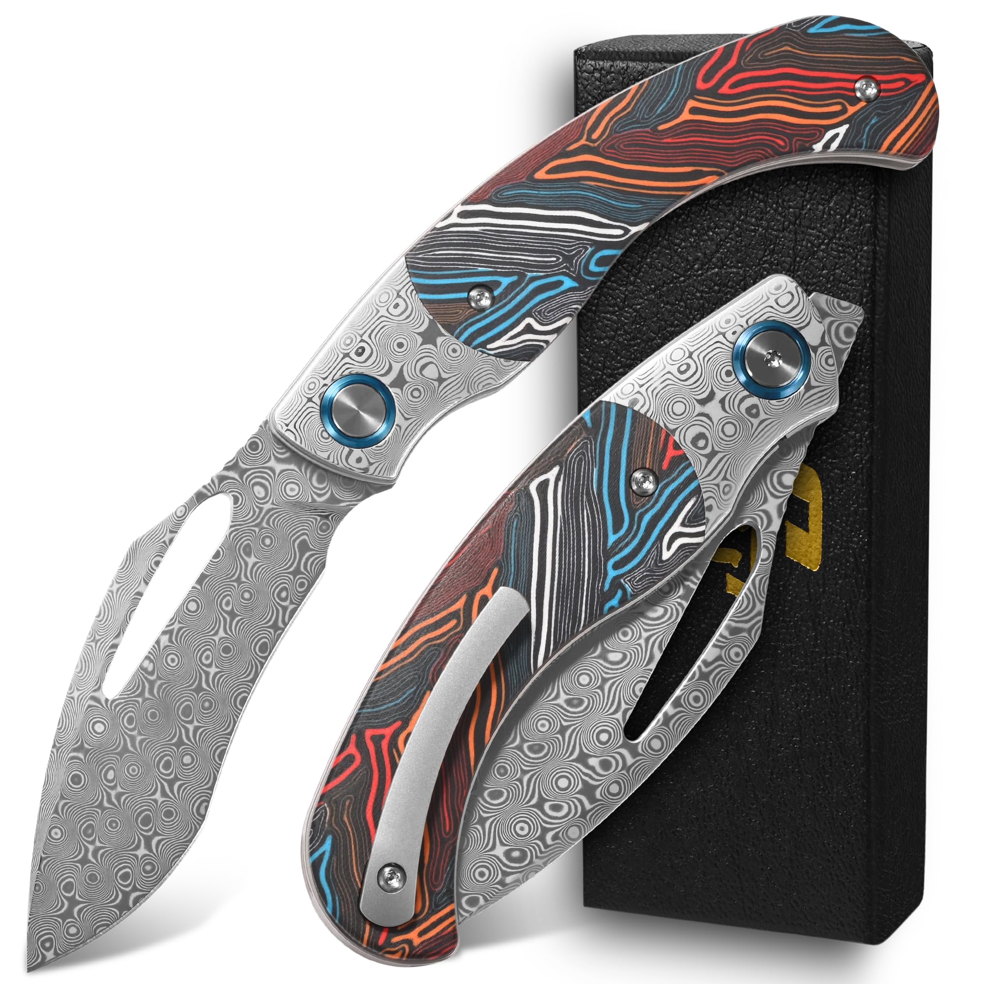 LIVRE POWER 70-75 & STUDIO OCEAN MARK美品 Amazon.com: Sitivien ST270 Folding Knife, Damascus Steel Blade